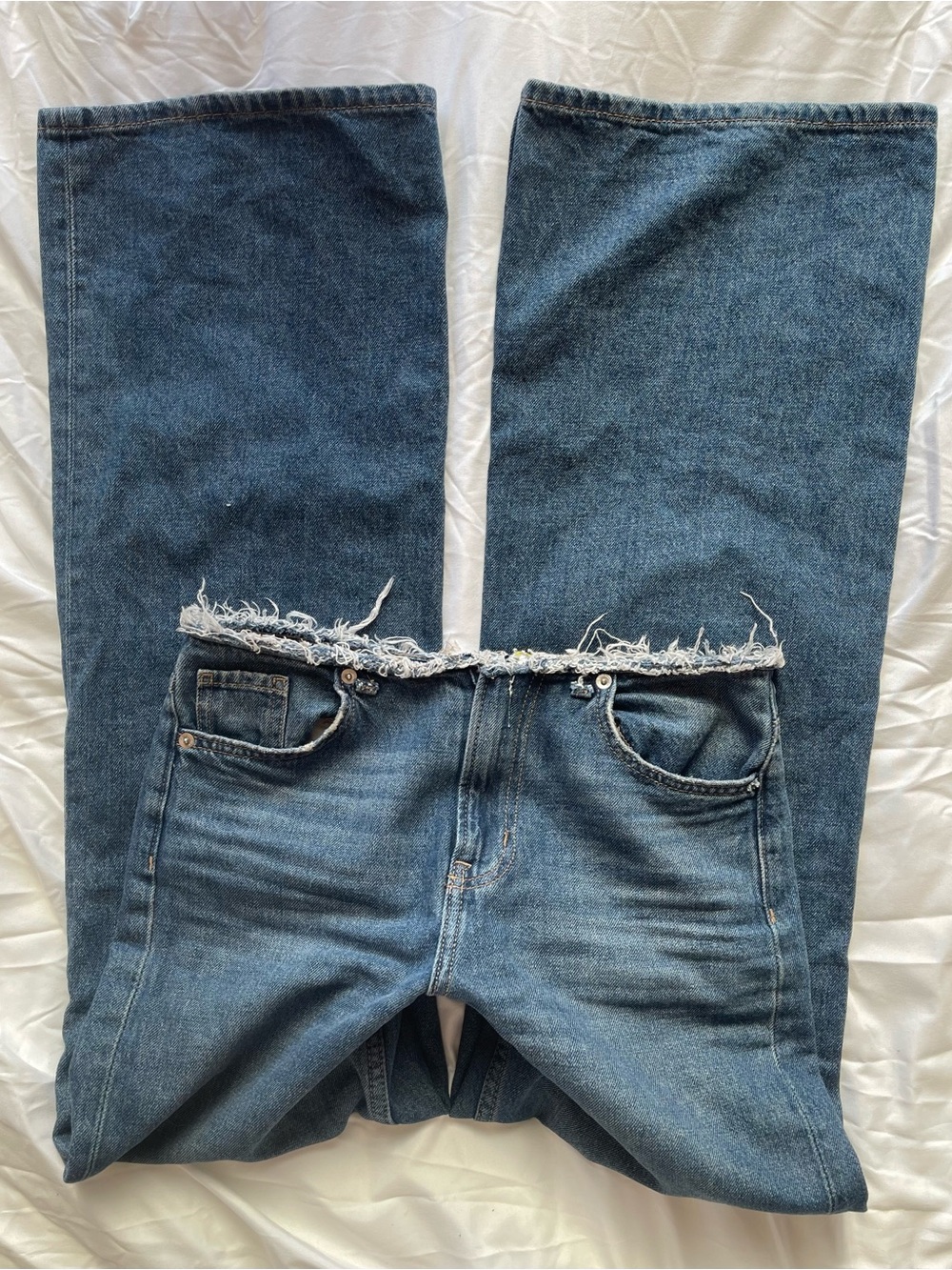 Mid rise mom jeans